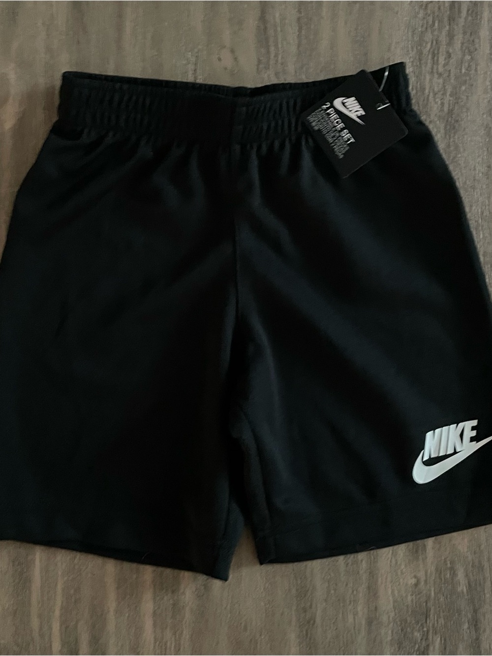 Nike Gray Tee and Black Athletic Shorts Set - Gray/Black - Picture 7 of 11